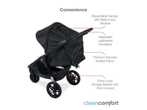 B-Free Premium & B-Safe Gen2 FlexFit Plus Clean Comfort-  Stroller ATF 2
