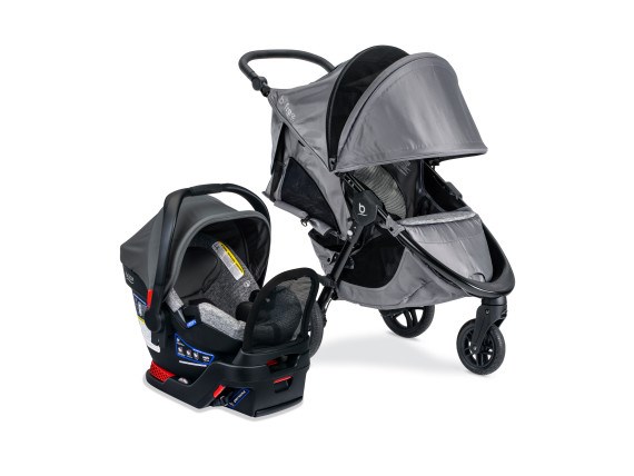 B-Free Sport & B-Safe Gen2 FlexFit+ Asher - Seat and Stroller side by side Right Facing