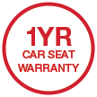 1 year car seat warranty
